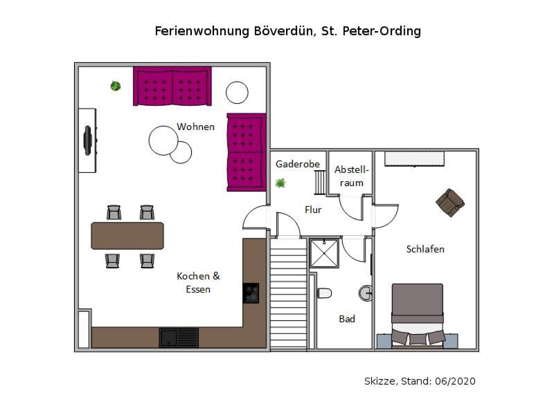 Ferienwohnung Böverdün Sankt Peter-Ording Exterior foto